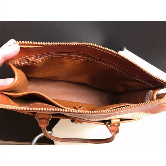 Vtg DOONEY & BOURKE Handbag Purse Ivory Cream Tan - Picture 8 of 14